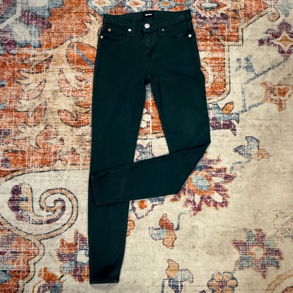 Hudson Krista Super Skinny Jeans Dark Green Size 26 Women